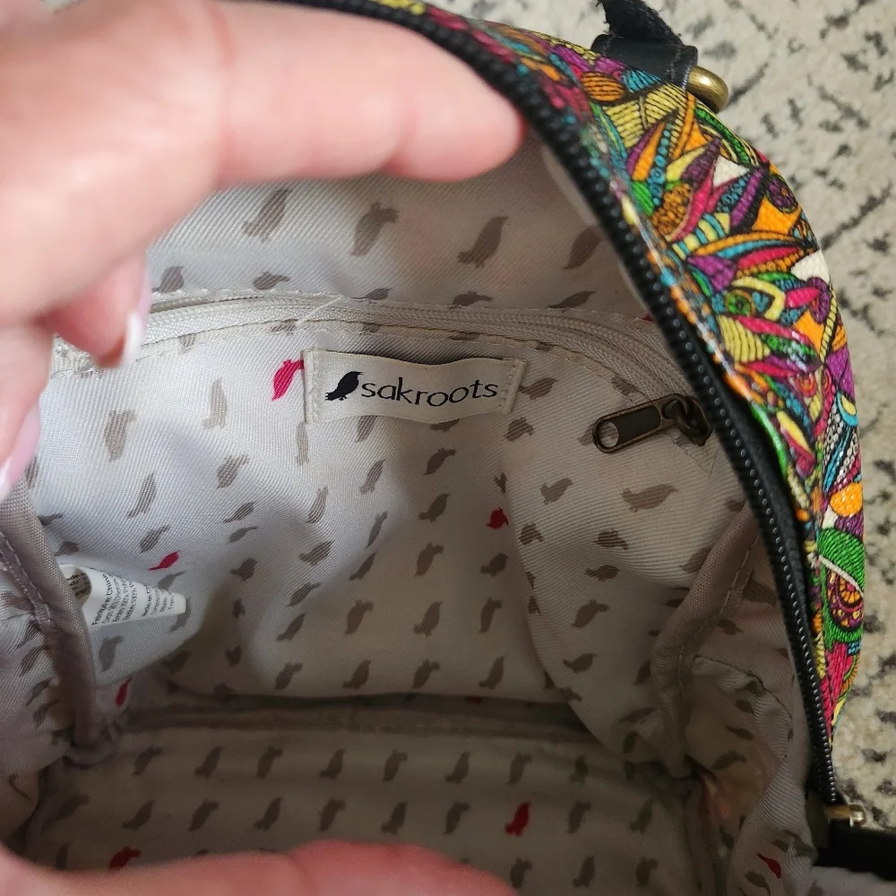 Sakroots Mini Crossbody Backpack Rainbow Spirit Desert Waterproof Handbag NWOT - Picture 10 of 12